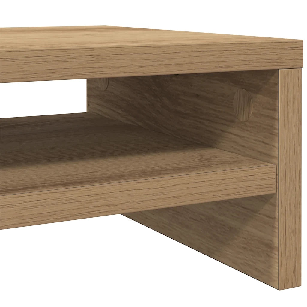 Supporto Monitor Rovere Artigianale 42x24x13 cm Multistrato 855797