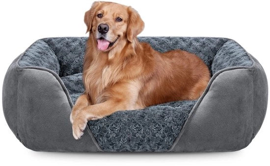 Cuscino per cani per grandi cani, lavabile, cuscino morbido per cani, cuscino antiscivolo per cani contro l'ansia, morbido e confortevole, cuscino per grandi cani e gatti, 89 x 63 x 23 cm