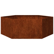 Fioriera | Cassetta per fiori | Vaso Ruggine 138x120x45 cm Acciaio Corten