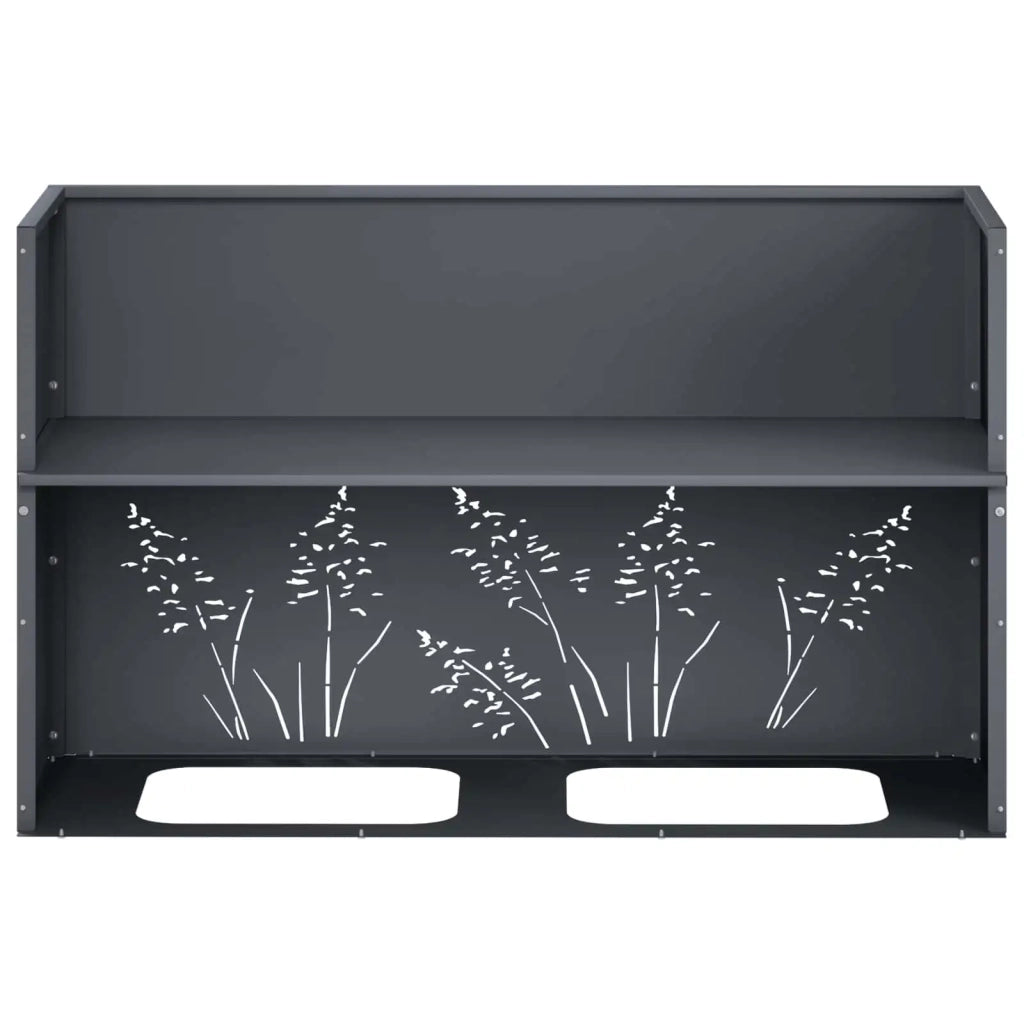 Vaso da giardino 2 pz Antracite 80 x 30 x 49 cm 8005839