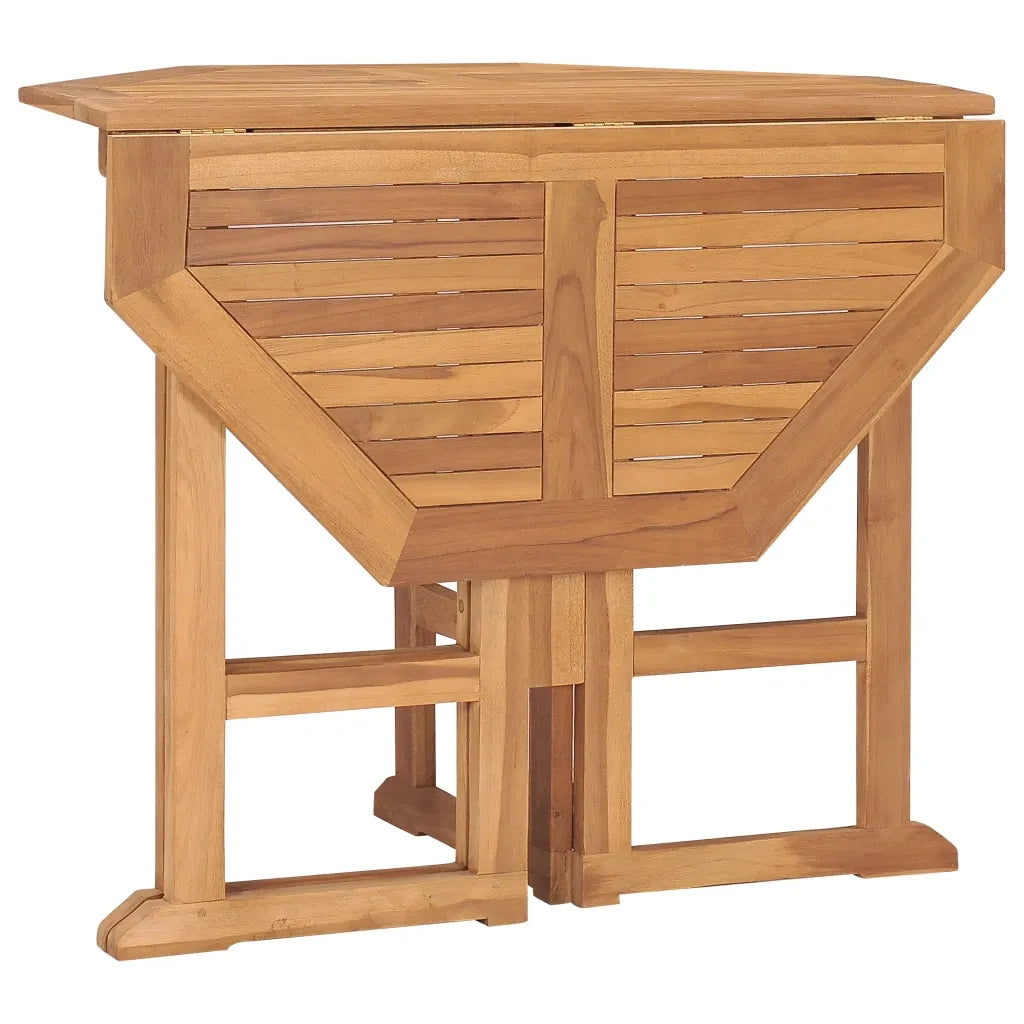 Set da Pranzo da Giardino 5 pz Pieghevole in Massello di Teak cod mxl 35433