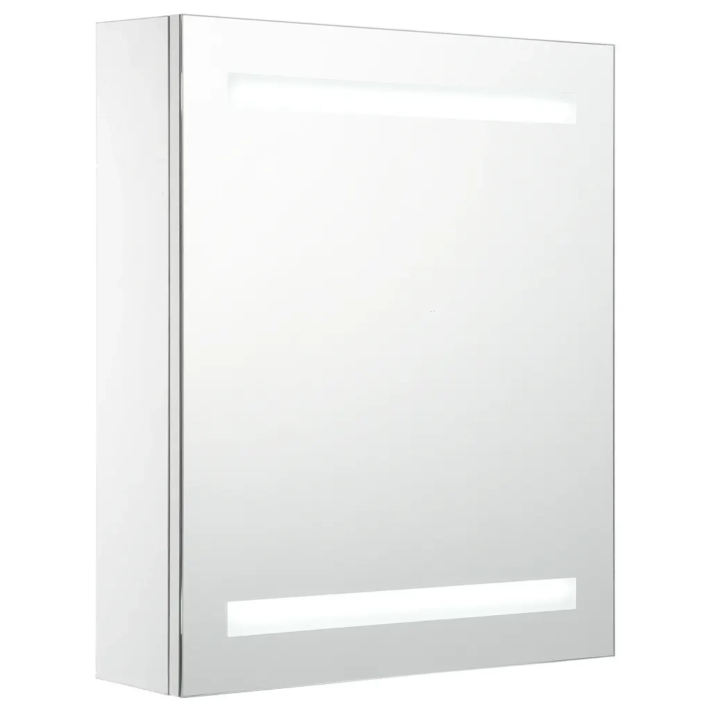 Armadietto Bagno | Armadio da bagno con Specchio e LED 50x13,5x60 cm