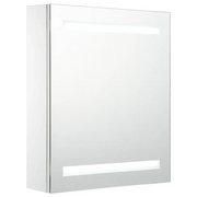 Armadietto Bagno | Armadio da bagno con Specchio e LED 50x13,5x60 cm