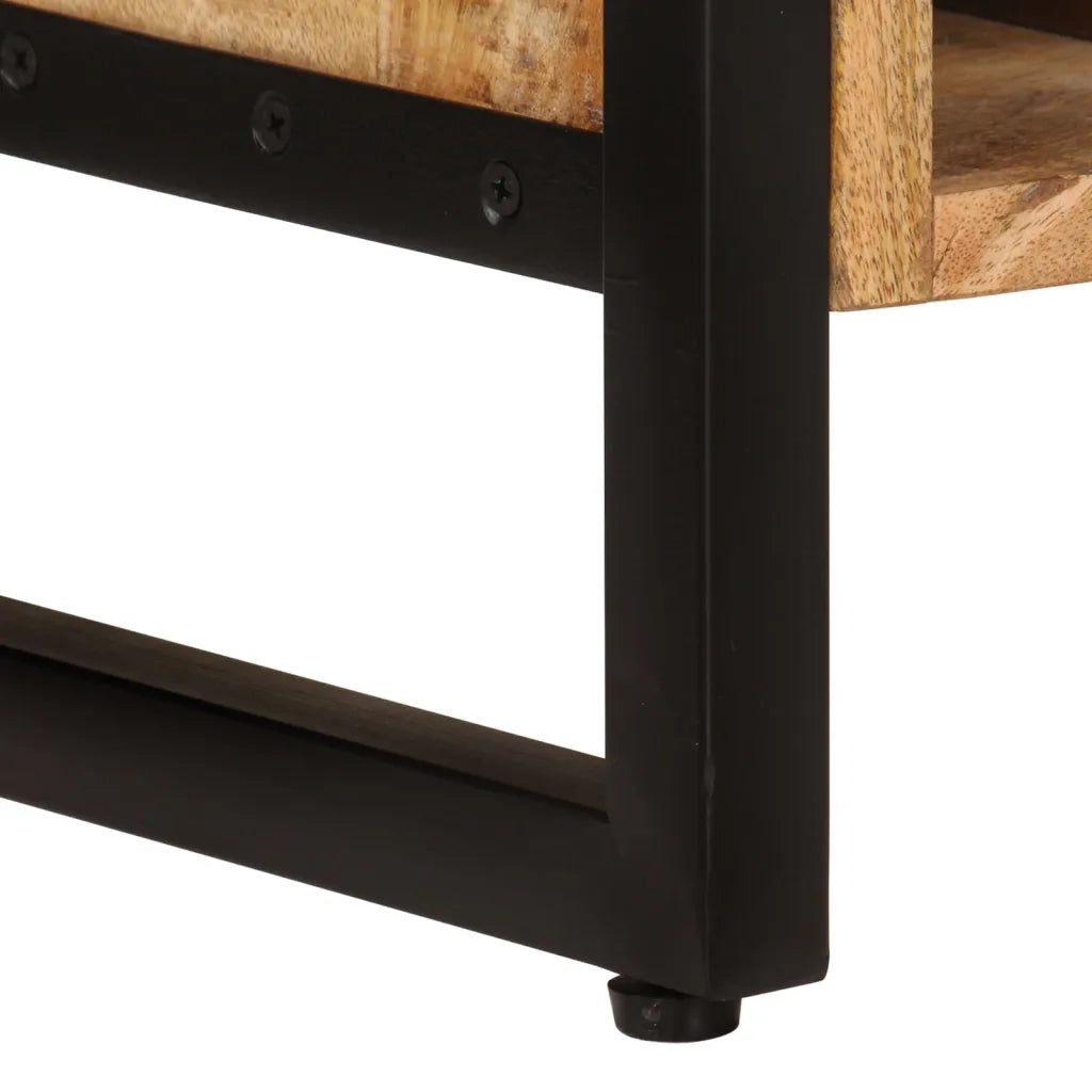 Portabottiglie per 16 Bottiglie in Legno Massello di Mango 338464