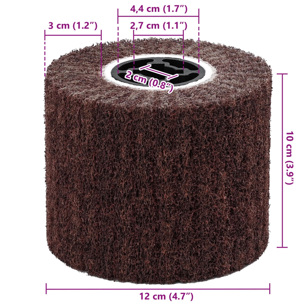 Rulli per Carteggiatura 3 pcs 120 Grit Fibre Sintetiche