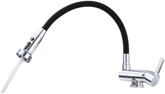 Chimenea di cucina in cromo, rubinetto di cucina per vano di cucina in cromo, 3 posizioni di getto d'acqua rubinetto di cucina per vano di cucina in cromo, rubinetto a miscelazione flessibile di cucina, rubinetto di alta pressione in materiale di rame.