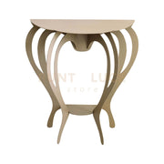 piccola consolle elegante di design ballerina Beige in Ferro 80x35x80cmh