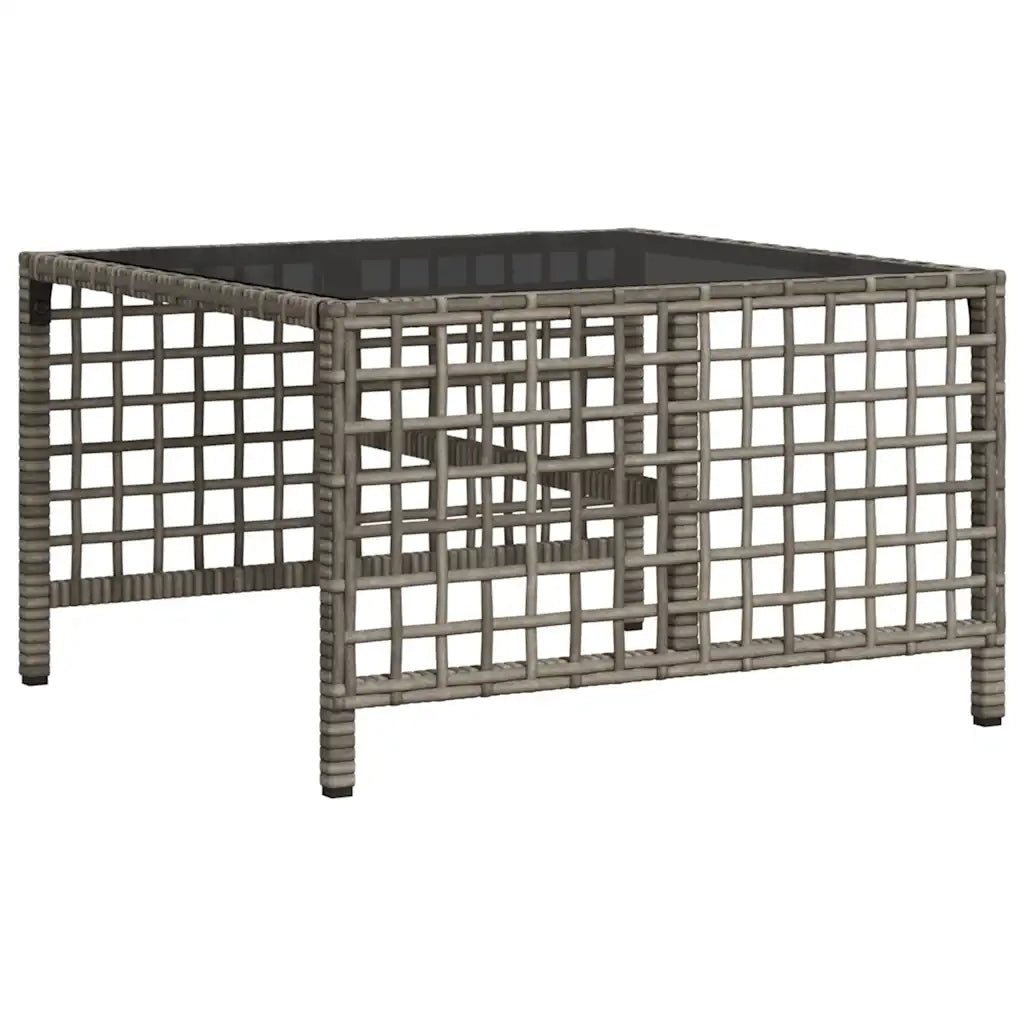 vidaXL Divani da Giardino ad Angolo 3 pz Cuscini Grigio in Polyrattan
