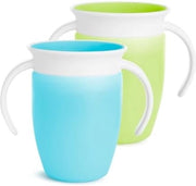Set di Tazze per Bambini Miracle 360, Set di Tazze di Pratica, Set di Tazze BPA Inerte con Maniglie, Tazza Antileak, Resistenze ai Detergenti per Lavastoviglie, 6+ Mesi - Set a 2 Pezzi
