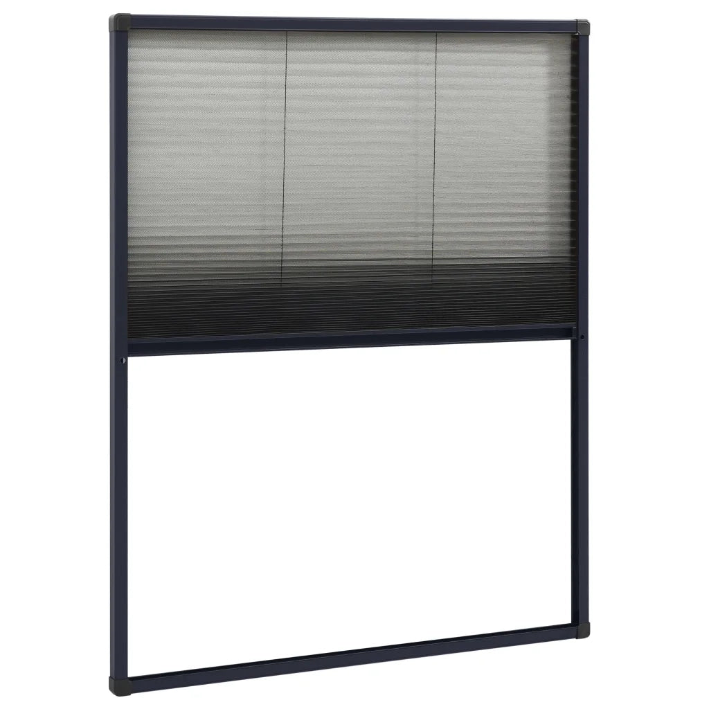 Zanzariera Plissettata Finestre Alluminio Antracite 60x80 cm 148663