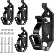 Set di 4 supporti per lato del tetto, supporto di sollevamento, accessori di fissaggio alle pareti, viti per fissaggio alla barca - nero.