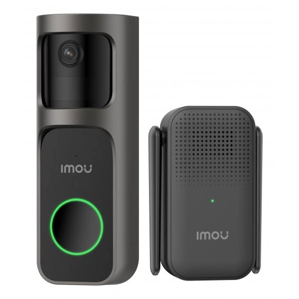 IMOU DOORBLELL 2S 2K KIT CAMPANELLO WI-FI WIRELESS, BATTERIA 5000MAH, LENTE 2,3MM, CAMPO VISIVO 166