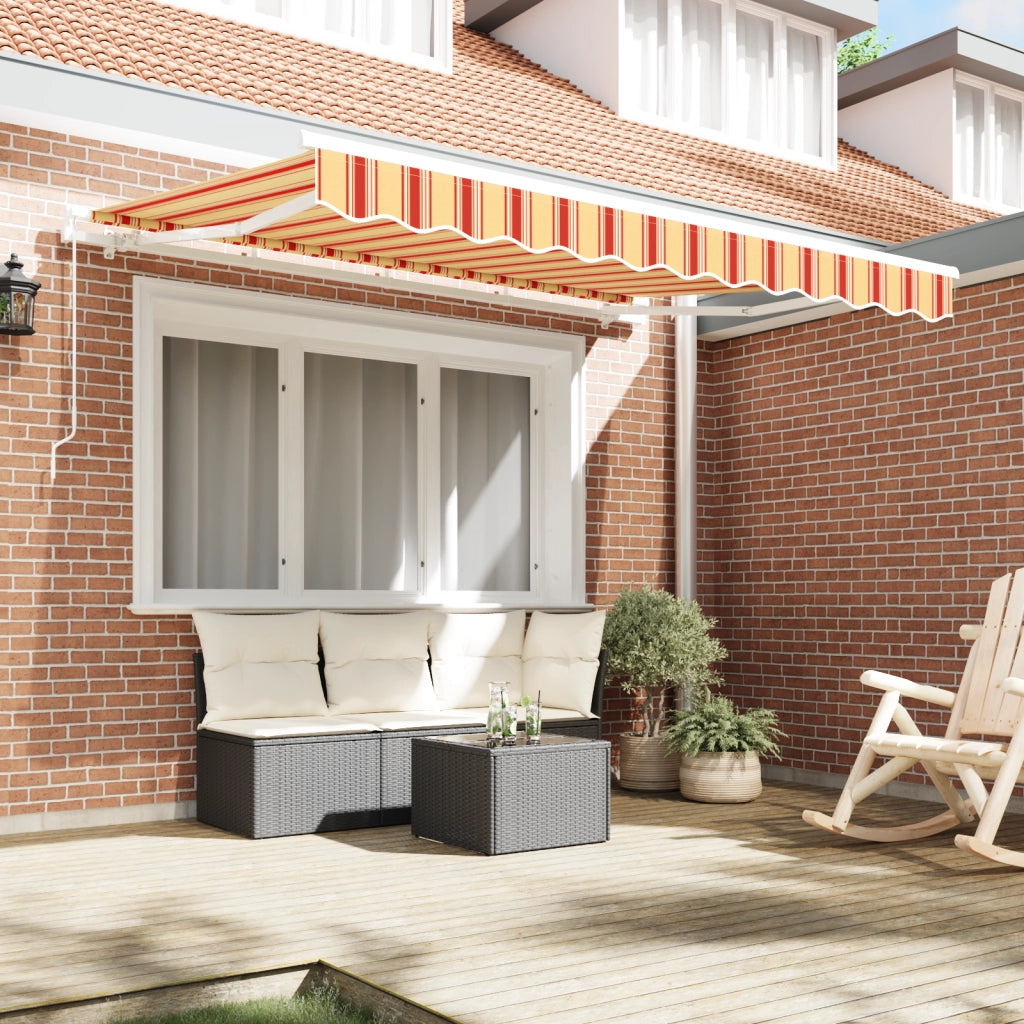 Tessuto per Sostituzione Tenda per Struttura da 3x2 m a Righe Multicolore