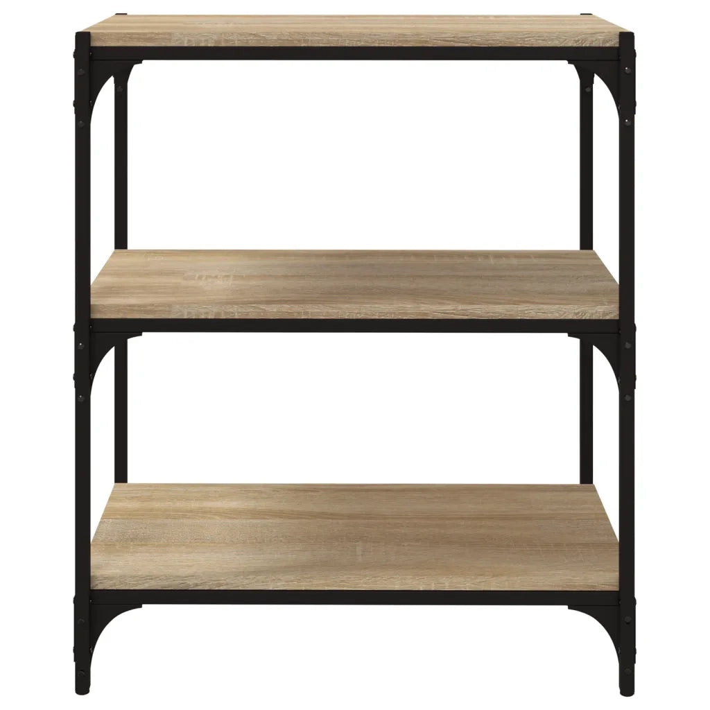 Libreria Rovere Sonoma 60x33x70,5cm Legno Multistrato e Acciaio 819323