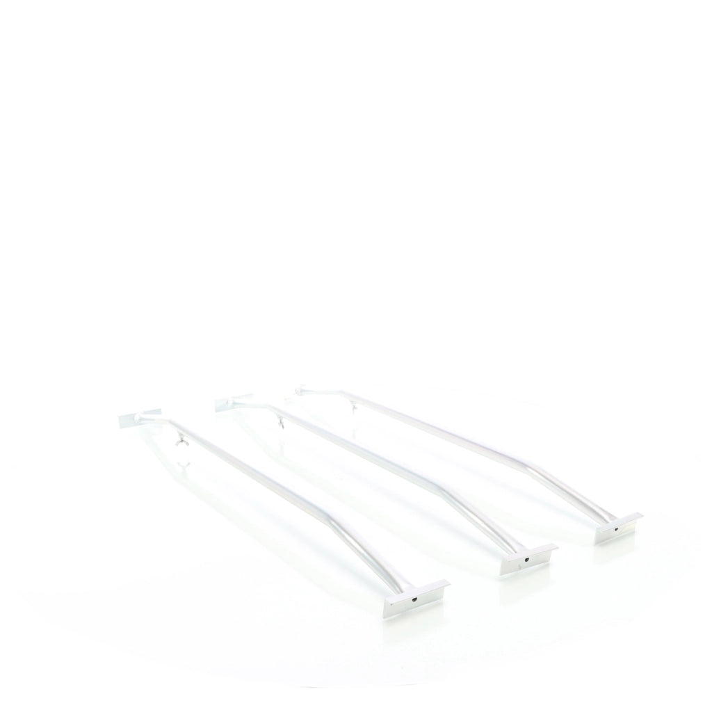 Staffe telo per rimorchi leggeri e carrelli appendice, 3 barre allungabili 100-145cm, in alluminio