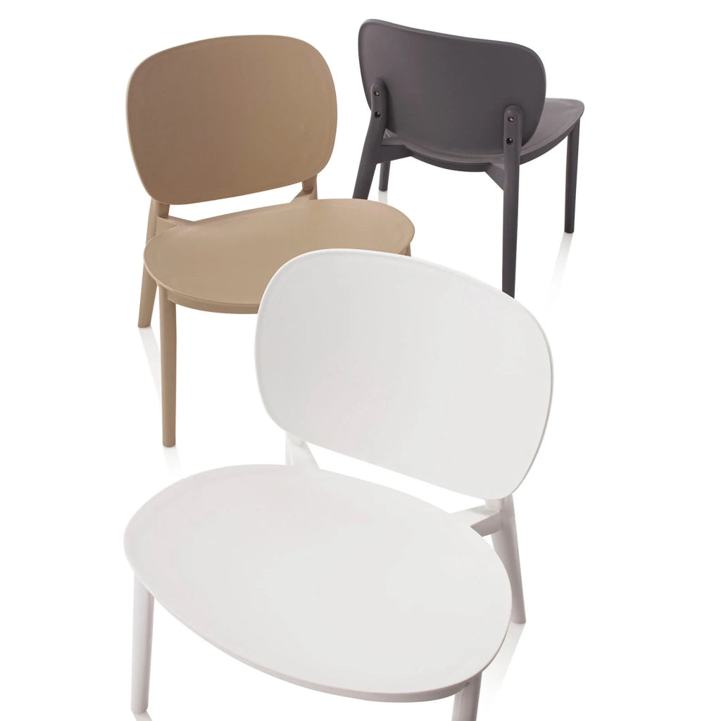 Set 2 Sedie da interno/esterno LEON sabbia