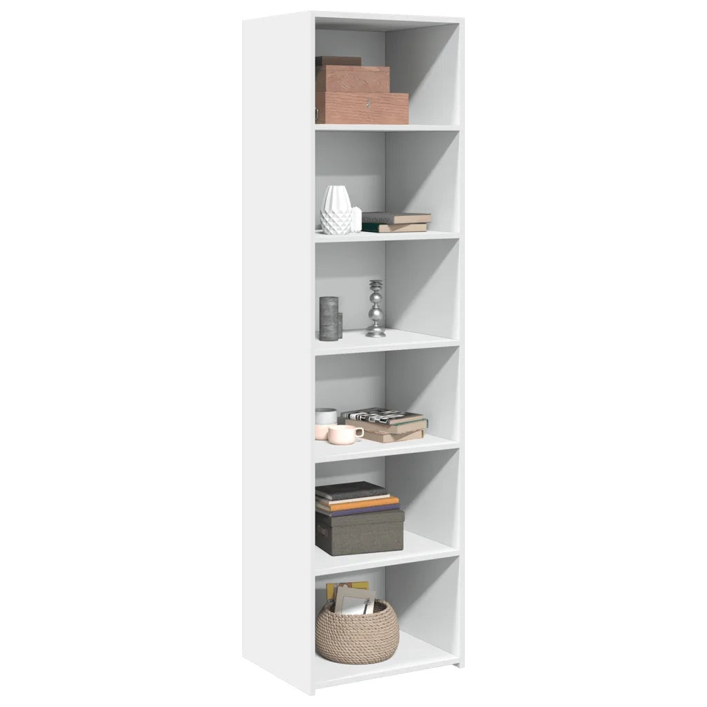 Credenza | Madia | Buffet da pranzo | Armadio da pranzo Bianca 50x41x185 cm in Legno Multistrato