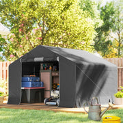 RIPOSTIGLIO DA GIARDINO 3x3 m Grigio Scuro in plastica