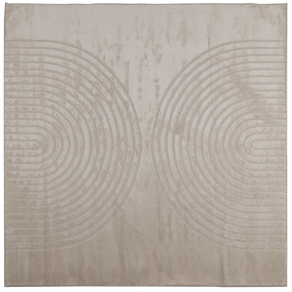 Tappeti per area Quadrato GALATI Beige 240 x 240 cm Poliestere