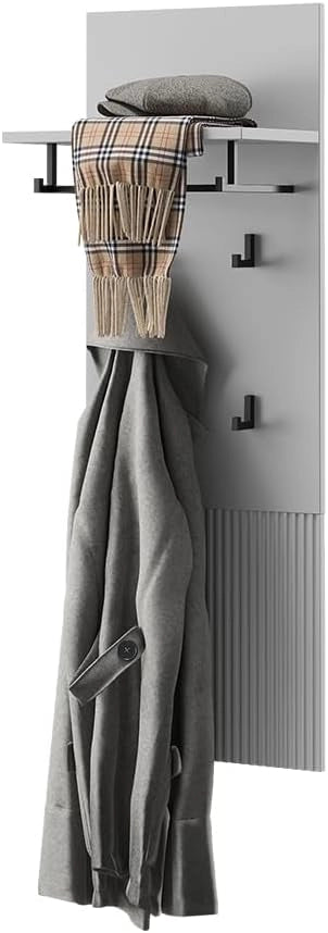 Appendiabiti da parete Eliza, Grigio, 43 x 120 cm