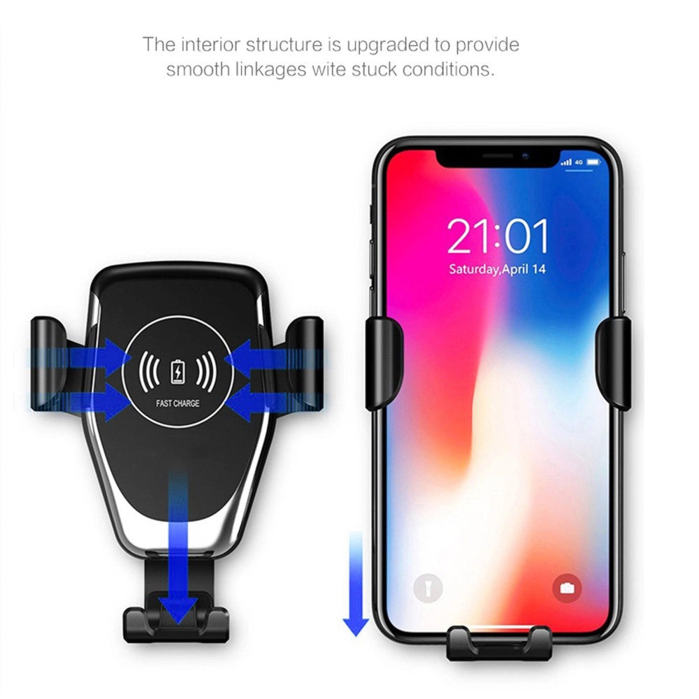 Trade Shop - Supporto Magnetico Caricabatteria Wireless Auto Porta Cellulare Universale -