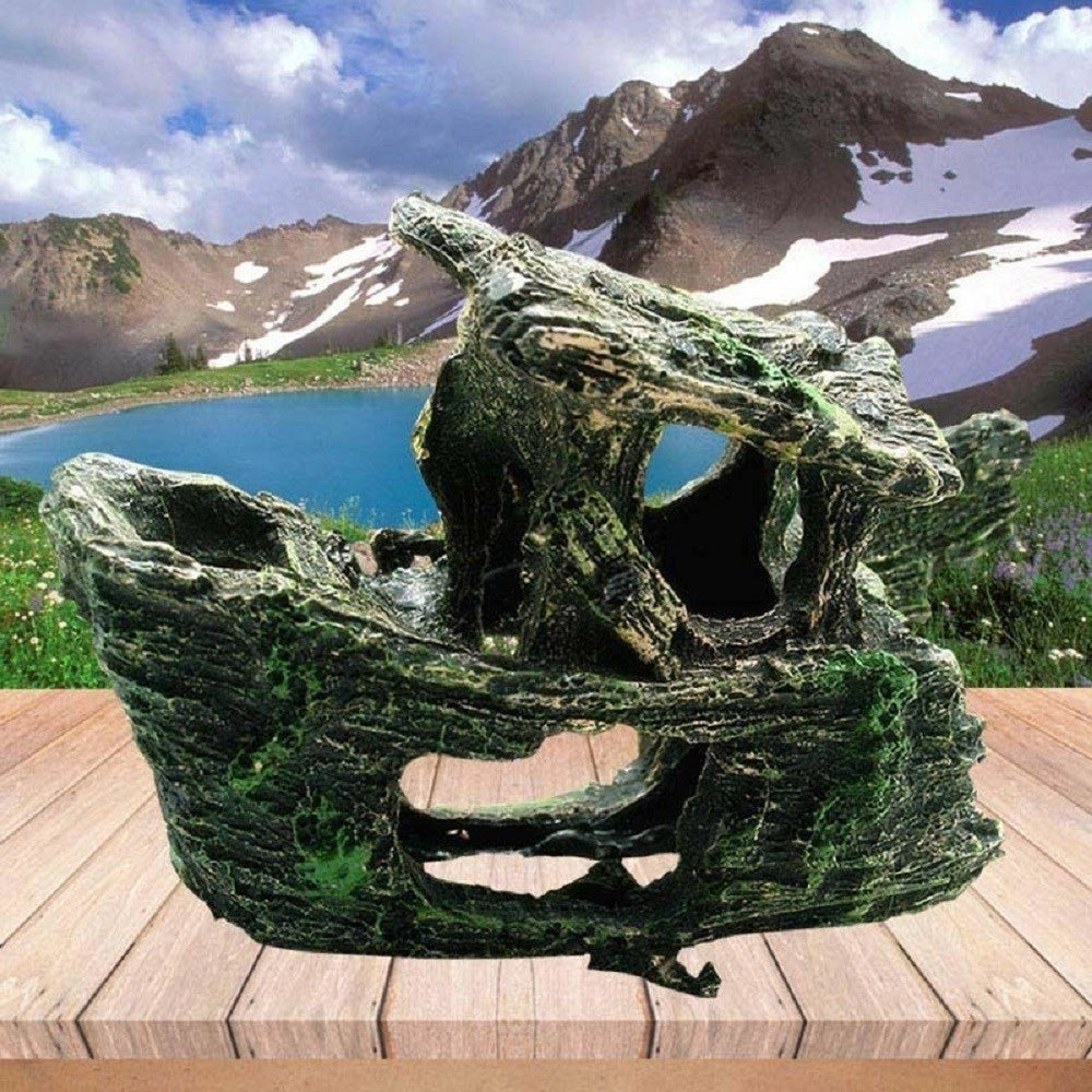 Trade Shop - Decorazione Per Acquario Relitto Nave Imbarcazione Resina Pesci Acqua Ornamento -