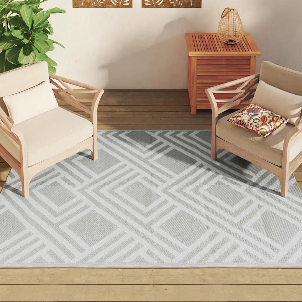 Tappeto da Esterni ARAKIL Grigio 140x200 cm in PP CFW7450376