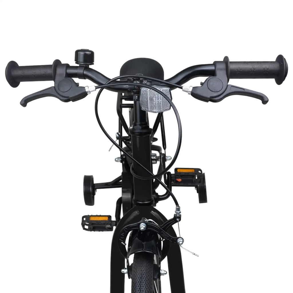 Bicicletta per Bambini 12 Pollici per bambini di 2-4 anni Nero 42009354