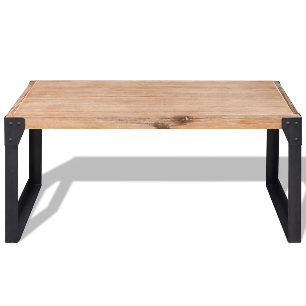 Tavolino da CaffÃ¨ in Legno Massello di Acacia 100x60x45 cm cod mxl 13810