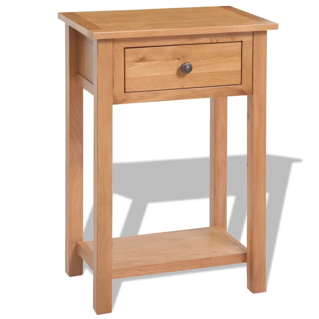 Comodino cassettiera armadio mobili per camera da letto consolle 50 x 32 x 75 cm legno massello di rovere 1402150