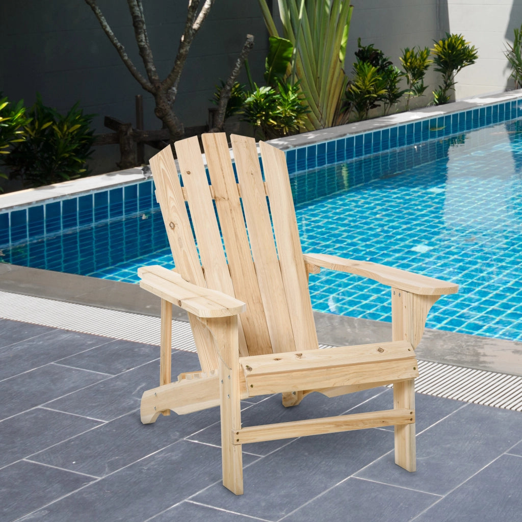 Poltrona Adirondack Giardino ¨C zephmum ¨C Legno Massello 78x89x88 cm