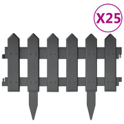 Bordi per Prato 25 pz Antracite 10 m in PP CFW7550445
