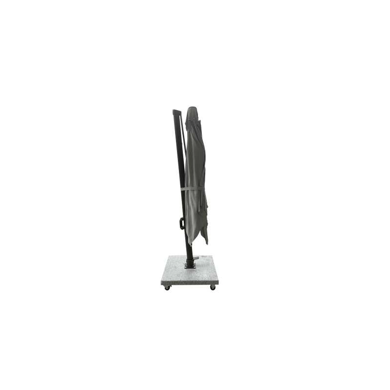 Ombrellone Noah alluminio palo lateraleantracite m3x3h2,42 con cover