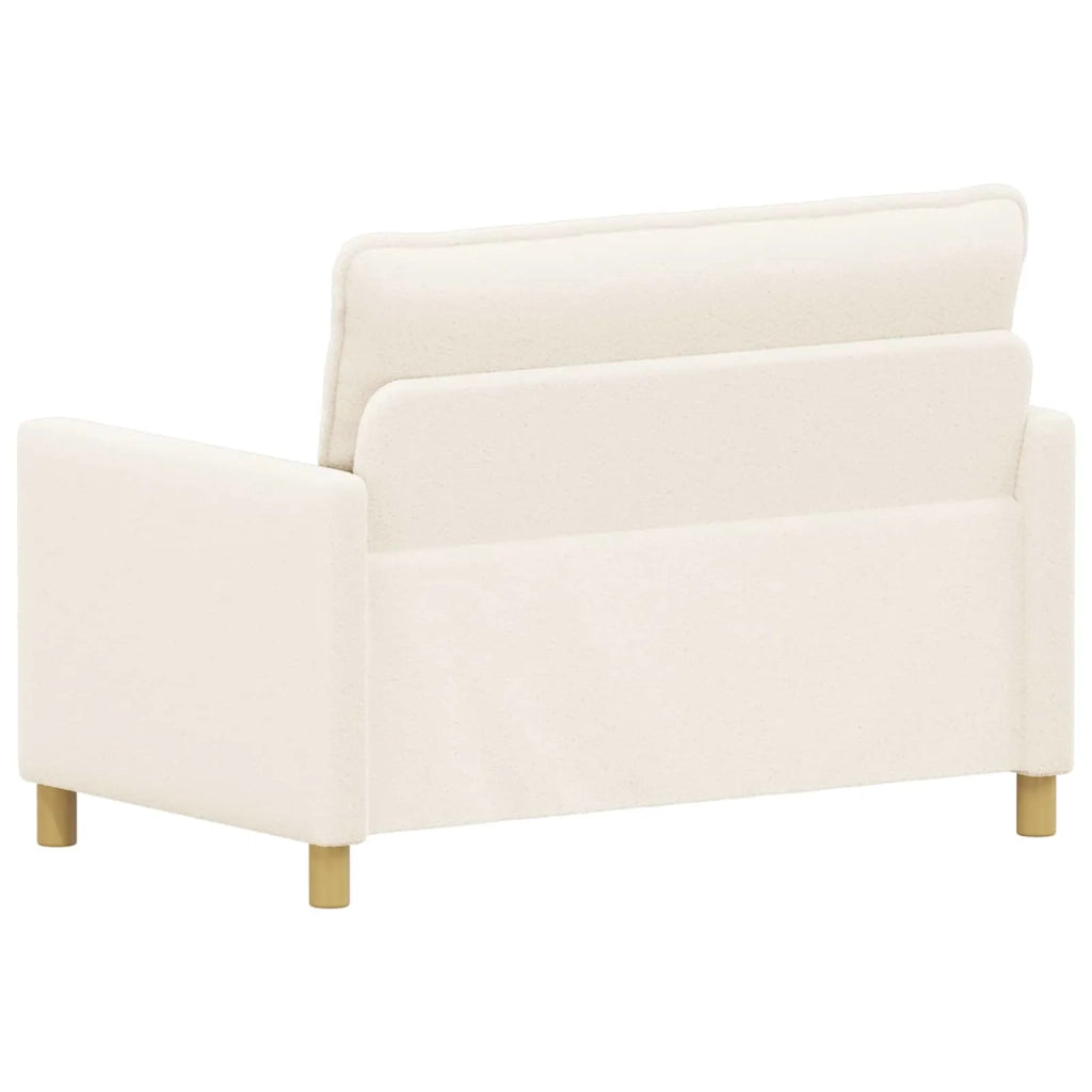 Divano Crema 126 x 81 x 87,5 cm Tessuto