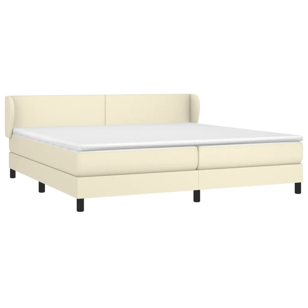 Giroletto a Molle con Materasso Crema 200x200 cm in Similpelle 3127213
