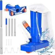 Pulitore di Piscina 2024 - Aspirapolvere portatile per piscine con aspirazione a vuoto - Kit di pulizia per piscine