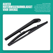 Kit di sostituzione manubrio e lamiera per lavavetri - 100% nuovo - 1 set - Lunghezza manubrio 30 cm - Lunghezza lamiera 34,5 cm - Materiale gomma/polimero plastica/acciaio di carbonio - Lamiera per lavavetri