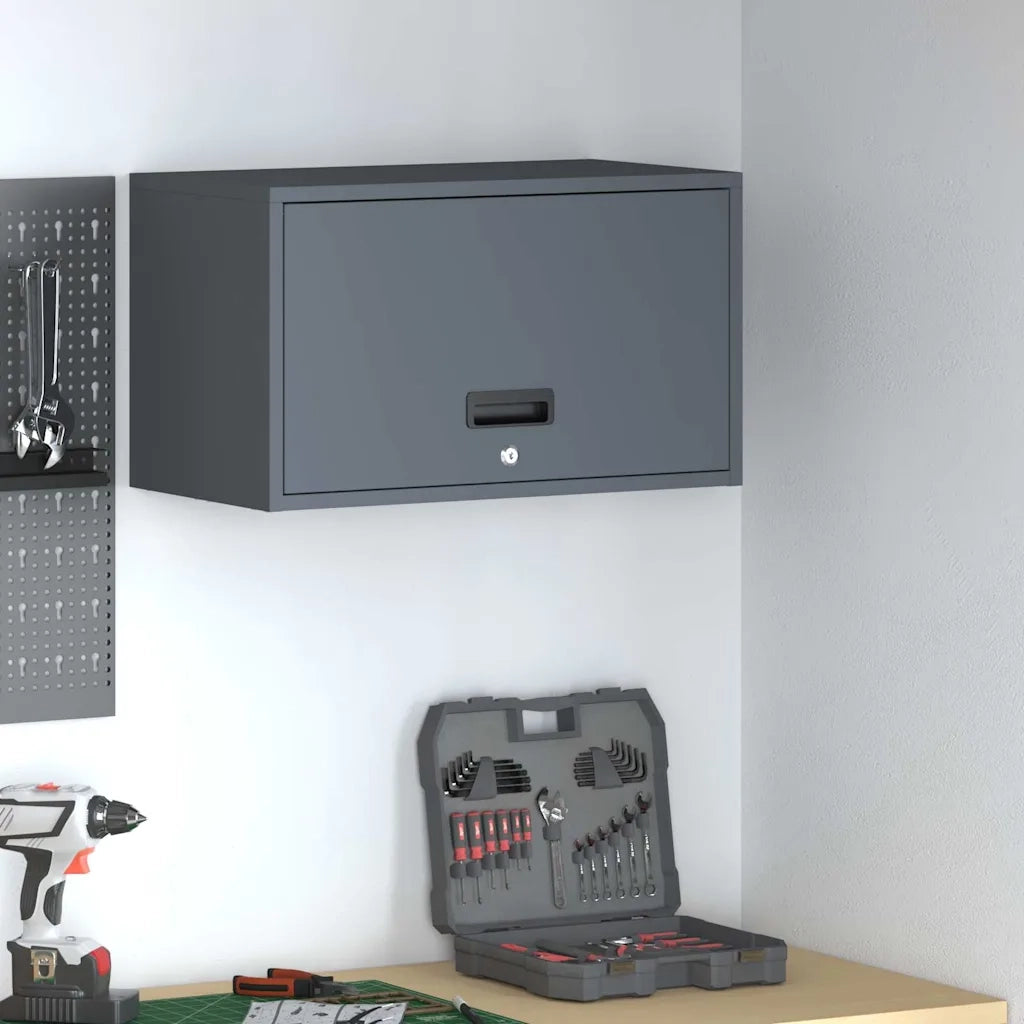 Armadio a muro per garage Antracite 60 x 33 x 35 cm 883282