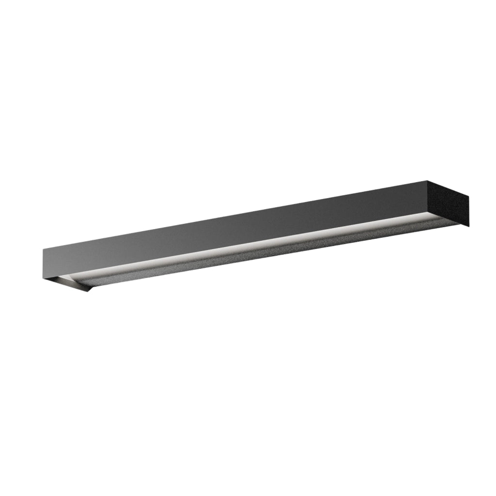 Lampada a Parete LED GAP 30W 2420lm 3000K Alluminio Nero Opaco Dimmerabile Taglio Fase - Gealuce