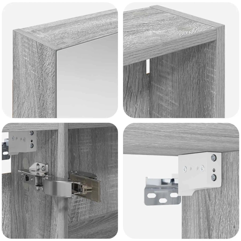 Set di Armadi da Bagno con lo scaffale 3 pcs 120 x 14,5 x 70 cm