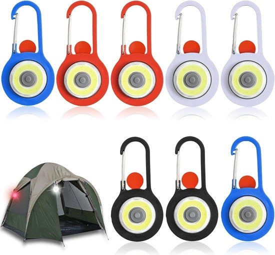 Led lampo per borsa scuola - luce di sicurezza per bambini - 3 modalità - luce di sicurezza per borsa scuola - 8 pezzi - con batterie.
