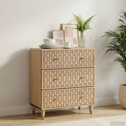 Credenza 60x33x75 cm in Legno Massello di Mango 358251