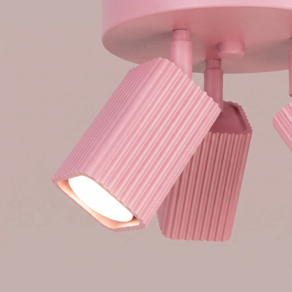 Plafoniera RAYO 3P rosa