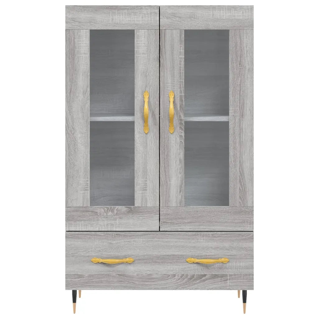 Credenza | Madia | Buffet da pranzo | Armadio da pranzo Grigio Sonoma 69,5x31x115 cm in Legno Multistrato