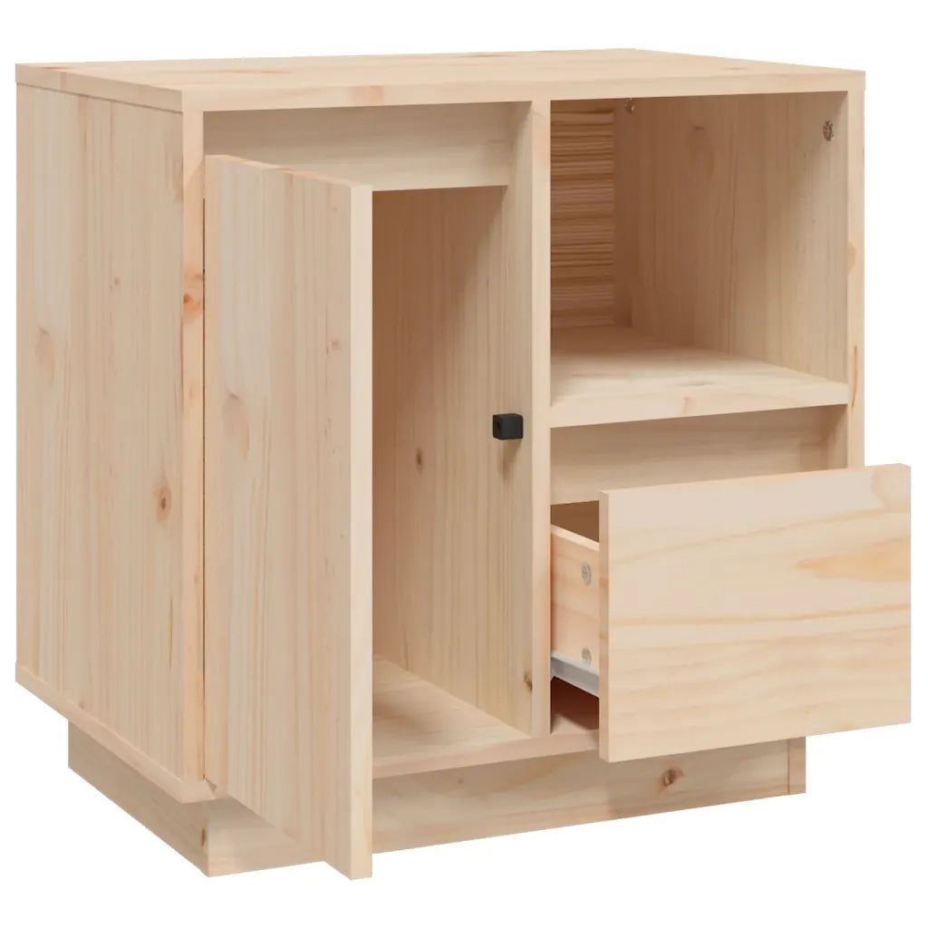 Comodino 50x34x50 cm in Legno Massello di Pino cod mxl 30606