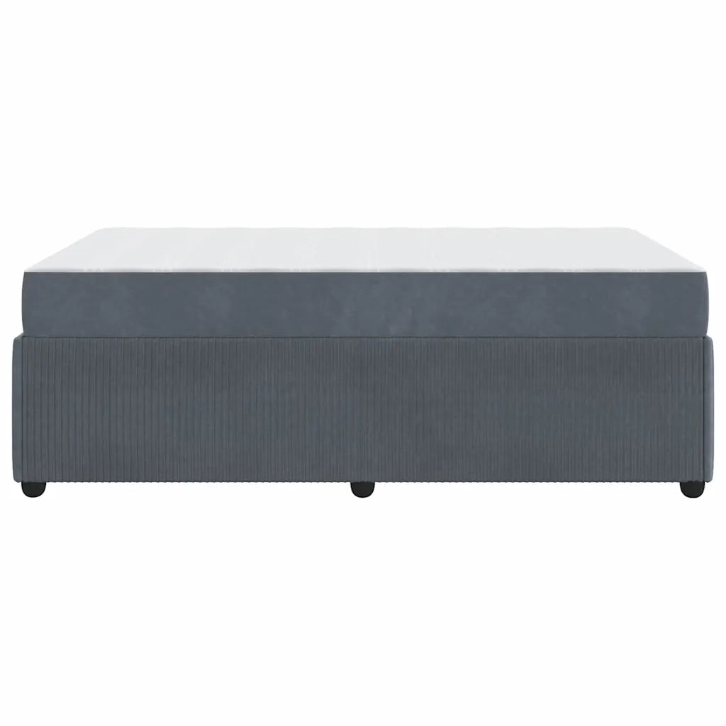 Struttura del letto Grigio scuro 120 x 200 cm Tessuto