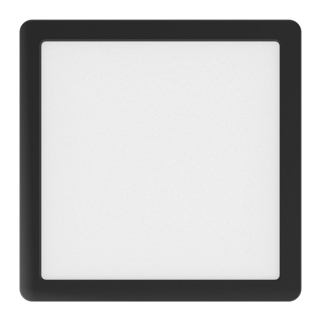 Plafoniera LED quadrata moderna 29,5cm nera 24W EVORA Milagro