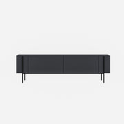 Porta TV in legno "Herman" - 160 x 31 x 45 cm - Grigio antracite