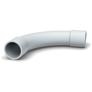 Curva per tubo rigido 16mm - 5pz per impianti elettrici a parete colore grigio