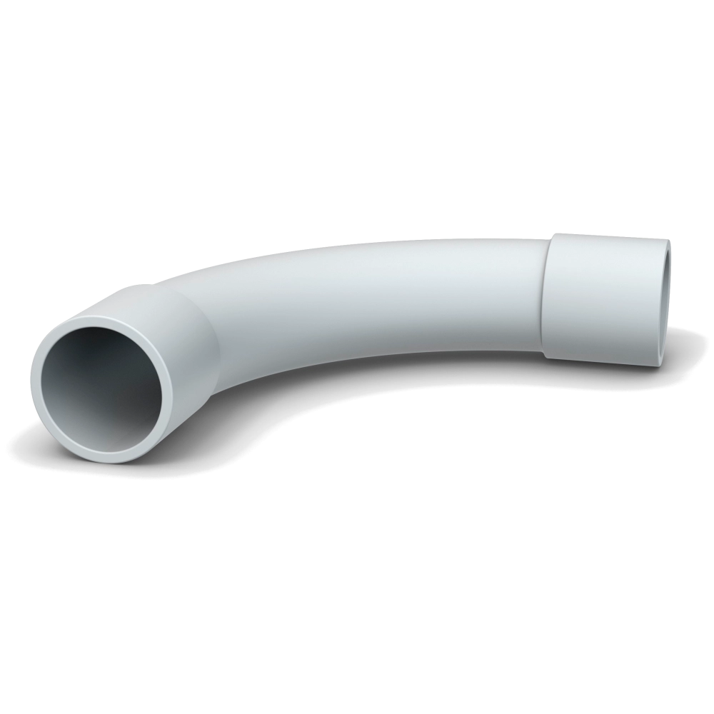Curva per tubo rigido 16mm - 5pz per impianti elettrici a parete colore grigio
